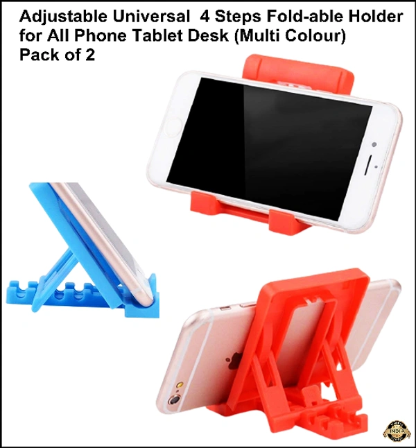 Adjustable 4 Steps Foldable Mobile Stand Holder (1 pc) (no box)